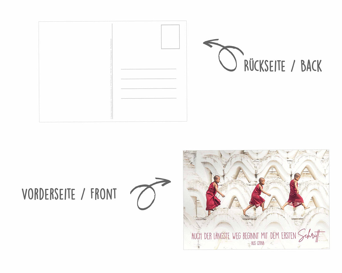 Biglietti Di Natale Vintage - Set 8 Cartoline Con Busta, 11.5x17 Cm, Stampa Di Qualità