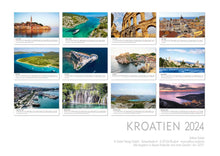 Laden Sie das Bild in den Galerie-Viewer, Edition Seidel Premium Kalender Kroatien 2024 Format DIN A3 Wandkalender Europa Balkanhalbinsel Zagreb Dubrovnik Split Adria Meer Felsen Nationalpark
