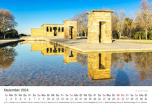 Laden Sie das Bild in den Galerie-Viewer, Edition Seidel Premium Kalender Madrid 2024 Format DIN A3 Wandkalender Europa Spanien Hauptstadt Königspalast Plaza Palacio Skyline
