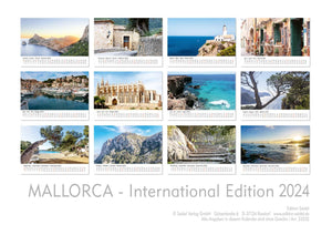 Edition Seidel Premium Kalender Mallorca International 2024 Format DIN A3 Wandkalender Europa Spanien Palma Balearen Insel Mittelmeer