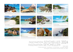 Edition Seidel Premium Kalender Faszination Seychellen 2024 Format DIN A3 Wandkalender Afrika Inseln Victoria Traumstrände Lagunen Riffe