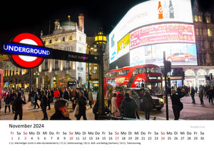 Edition Seidel Premium Kalender London 2024 Format DIN A3 Wandkalender Europa England Großbritannien Big Ben Metropole Skyline