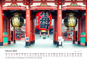 Edition Seidel Premium Kalender Japan 2024 Format DIN A3 Wandkalender Asien Pazifik Fuji Nationalpark Tempel