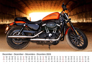 Edition Seidel Premium Kalender Fascination Harleys International 2024 Format DIN A3 Wandkalender Motorräder Harley Bike Biker Hobby