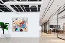 Laden Sie das Bild in den Galerie-Viewer, Edition Seidel Premium Wandbild Kandinsky Passion Style auf hochwertiger Leinwand (80x80 cm) gerahmt. Leinwandbild Kunstdruck Expressionismus Bild stylish Wohnung Büro Loft Lounge Bars Galerie Lobby
