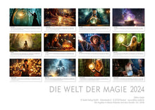 Laden Sie das Bild in den Galerie-Viewer, Edition Seidel Premium Kalender Die Welt der Magie 2024 Format DIN A3 Wandkalender Fantasy Phantasie fantastische Welten magisch Zauberei
