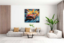 Laden Sie das Bild in den Galerie-Viewer, Edition Seidel Premium Wandbild Mercedes AMG passion auf hochwertiger Leinwand (60x60 cm) gerahmt. Leinwandbild Kunstdruck Pop Art Bild stylish Wohnung Büro Loft Lounge Bar Galerie Lobby
