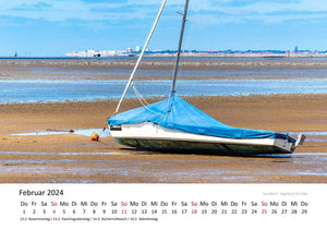 Edition Seidel Premium Kalender Das Wattenmeer 2024 Format DIN A3 Wandkalender Deutschland Nordsee Küste Meer Strand Ostfriesland Andrea Dreegmeyer