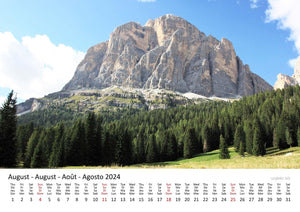 Edition Seidel Premium Kalender Die Alpen 2024 Format DIN A3 Wandkalender Schweiz Österreich Italien Deutschland Frankreich Berge Natur