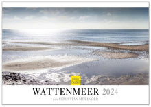 Laden Sie das Bild in den Galerie-Viewer, Edition Seidel Premium Kalender Wattenmeer 2024 Format DIN A3 Wandkalender Deutschland Nordsee Watt Nordseeküste Naturschutzgebiet Christian Müringer
