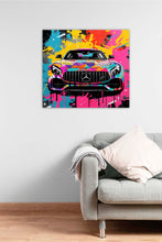 Laden Sie das Bild in den Galerie-Viewer, Edition Seidel Premium Wandbild Mercedes AMG Style auf hochwertiger Leinwand Bild fertig gerahmt Keilrahmen 2cm, Kunstdruck Wandbild Leinwandbild Wohnzimmer Büro (60x60 cm)
