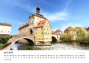 Edition Seidel Premium Kalender Schönes Deutschland 2024 Format DIN A3 Wandkalender Schloss Neuschwanstein Allgäuer Alpen Saarschleife Lüneburger Heide