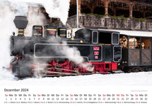 Laden Sie das Bild in den Galerie-Viewer, Edition Seidel Premium Kalender Faszination Eisenbahn 2024 Format DIN A3 Wandkalender Europa Asien USA Colorado Schweiz Dampflok Zug Fahrt Abendteuer
