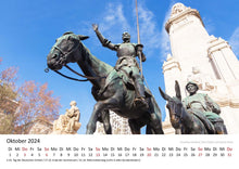 Laden Sie das Bild in den Galerie-Viewer, Edition Seidel Premium Kalender Madrid 2024 Format DIN A3 Wandkalender Europa Spanien Hauptstadt Königspalast Plaza Palacio Skyline
