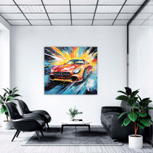 Laden Sie das Bild in den Galerie-Viewer, Edition Seidel Premium Wandbild Mercedes AMG passion auf hochwertiger Leinwand (60x60 cm) gerahmt. Leinwandbild Kunstdruck Pop Art Bild stylish Wohnung Büro Loft Lounge Bar Galerie Lobby
