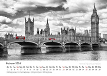 Laden Sie das Bild in den Galerie-Viewer, Edition Seidel Premium Kalender London Highlights 2024 Format DIN A3 Wandkalender Großbritannien Big Ben Tower Bridge Metropole Skyline Melanie Viola
