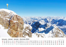 Laden Sie das Bild in den Galerie-Viewer, Edition Seidel Premium Kalender Die Alpen 2024 Format DIN A3 Wandkalender Schweiz Österreich Italien Deutschland Frankreich Berge Natur
