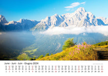 Laden Sie das Bild in den Galerie-Viewer, Edition Seidel Premium Kalender Die Alpen 2024 Format DIN A3 Wandkalender Schweiz Österreich Italien Deutschland Frankreich Berge Natur
