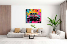 Laden Sie das Bild in den Galerie-Viewer, Premium Wandbild Mercedes AMG Style Format 100x100 cm auf hochwertiger Leinwand Bild fertig gerahmt Keilrahmen 2cm, Kunstdruck Wandbild Leinwandbild Wohnzimmer Büro
