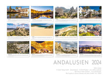 Laden Sie das Bild in den Galerie-Viewer, Edition Seidel Premium Kalender Andalusien 2024 Format DIN A3 Wandkalender Europa Spanien Alhambra Malaga Meer Peter Schickert
