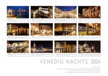 Laden Sie das Bild in den Galerie-Viewer, Edition Seidel Premium Kalender Venedig Impressionen bei Nacht 2024 Format DIN A3 Wandkalender Italien Markusplatz Gondeln Canal Grande Santa Maria Rialtobrücke Melanie Viola
