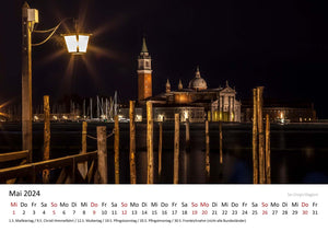 Edition Seidel Premium Kalender Venedig Bezaubernde Lagunenstadt 2024 Format DIN A3 Wandkalender Italien Markusplatz Gondeln Canal Grande Santa Maria Rialtobrücke Melanie Viola