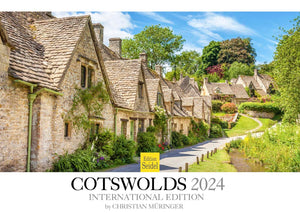 Edition Seidel Premium Kalender Cotswolds International 2024 Format DIN A3 Wandkalender Großbritannien Südengland Castle Cottages Kirchplatz Altstadt Landschaft Christian Müringer