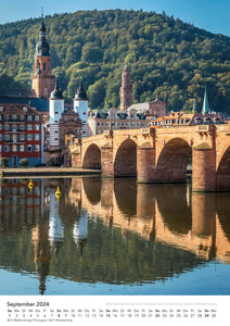 Edition Seidel Premium Kalender So schön ist Deutschland 2024 Format DIN A3 Wandkalender Königssee Bodensee Meersburg Kloster Schöntal Limburg Heidelberg Christian Müringer