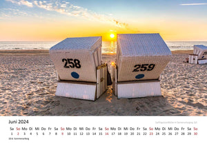 Edition Seidel Premium Kalender Nordsee Momente 2024 Format DIN A3 Wandkalender Deutschland Ostfriesland Küste Meer Strand Andrea Dreegmeyer