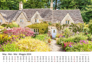 Edition Seidel Premium Kalender Cotswolds International 2024 Format DIN A3 Wandkalender Großbritannien Südengland Castle Cottages Kirchplatz Altstadt Landschaft Christian Müringer