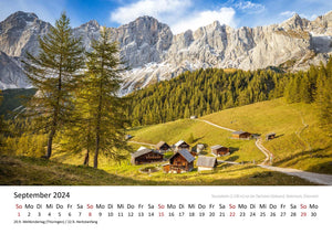 Edition Seidel Premium Kalender Unsere schönen Alpen 2024 Format DIN A3 Wandkalender Deutschland Italien Österreich Bayern Tirol Südtirol Steiermark Ötztal Villnösstal Dachstein Christian Müringer