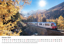 Laden Sie das Bild in den Galerie-Viewer, Edition Seidel Premium Kalender Faszination Eisenbahn 2024 Format DIN A3 Wandkalender Europa Asien USA Colorado Schweiz Dampflok Zug Fahrt Abendteuer
