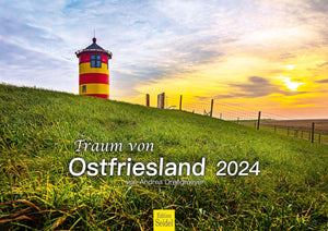 Edition Seidel Premium Kalender Traum vom Ostfriesland 2024 Format DIN A3 Wandkalender Deutschland Niedersachsen Nordsee Emden Norddeich Manningaburg Evenburg Andrea Dreegmeyer