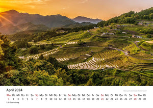 Edition Seidel Premium Kalender Japan 2024 Format DIN A3 Wandkalender Asien Pazifik Fuji Nationalpark Tempel