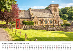 Edition Seidel Premium Kalender Cotswolds International 2024 Format DIN A3 Wandkalender Großbritannien Südengland Castle Cottages Kirchplatz Altstadt Landschaft Christian Müringer