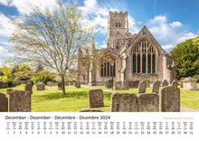 Laden Sie das Bild in den Galerie-Viewer, Edition Seidel Premium Kalender Cotswolds International 2024 Format DIN A3 Wandkalender Großbritannien Südengland Castle Cottages Kirchplatz Altstadt Landschaft Christian Müringer
