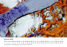 Laden Sie das Bild in den Galerie-Viewer, Edition Seidel Premium Kalender Terra Die Erde von Oben 2024 Format DIN A3 Wandkalender Naturkalender Welt Nadelwald Gletscher Flusslandschaften Tulpenfelder
