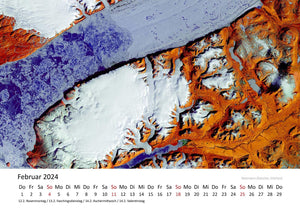 Edition Seidel Premium Kalender Terra Die Erde von Oben 2024 Format DIN A3 Wandkalender Naturkalender Welt Nadelwald Gletscher Flusslandschaften Tulpenfelder