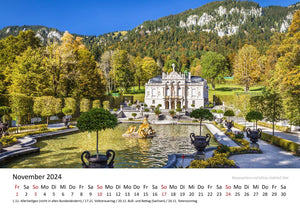 Edition Seidel Premium Kalender Bayern Highlights zwischen Main und Königssee 2024 Format DIN A3 Wandkalender Europa Deutschland Bayern Ettal Seen Berge Schlösser Altstädte Christian Müringer