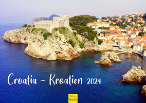 Edition Seidel Premium Kalender Kroatien 2024 Format DIN A3 Wandkalender Europa Balkan Halbinsel Adria Meer Nationalpark