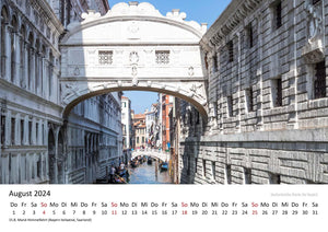 Edition Seidel Premium Kalender Venedig Bezaubernde Lagunenstadt 2024 Format DIN A3 Wandkalender Italien Markusplatz Gondeln Canal Grande Santa Maria Rialtobrücke Melanie Viola