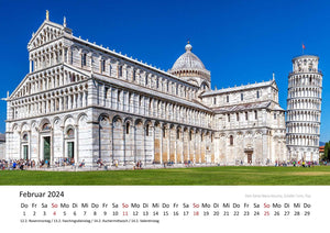 Edition Seidel Premium Kalender Faszination Italien 2024 Format DIN A3 Wandkalender Europa Colloseum Rom Mailand Pisa Venedig Florenz Toskana