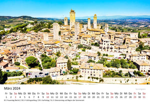 Edition Seidel Premium Kalender Faszination Italien 2024 Format DIN A3 Wandkalender Europa Colloseum Rom Mailand Pisa Venedig Florenz Toskana