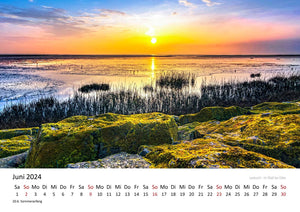 Edition Seidel Premium Kalender Das Wattenmeer 2024 Format DIN A3 Wandkalender Deutschland Nordsee Küste Meer Strand Ostfriesland Andrea Dreegmeyer