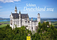 Laden Sie das Bild in den Galerie-Viewer, Edition Seidel Premium Kalender Schönes Deutschland 2024 Format DIN A3 Wandkalender Schloss Neuschwanstein Allgäuer Alpen Saarschleife Lüneburger Heide
