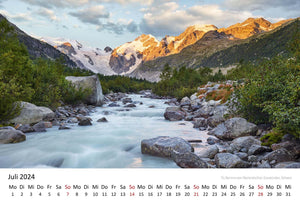 Edition Seidel Premium Kalender Alpen 2024 Format DIN A3 Wandkalender Europa Deutschland Österreich Italien Frankreich Schweiz Bayern Tirol Südtirol Rainer Mirau