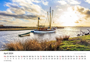 Edition Seidel Premium Kalender Traum vom Ostfriesland 2024 Format DIN A3 Wandkalender Deutschland Niedersachsen Nordsee Emden Norddeich Manningaburg Evenburg Andrea Dreegmeyer