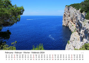 Edition Seidel Premium Kalender Kroatien 2024 Format DIN A3 Wandkalender Europa Balkan Halbinsel Adria Meer Nationalpark