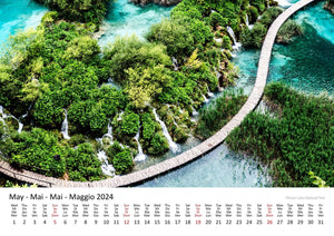 Edition Seidel Premium Kalender Kroatien 2024 Format DIN A3 Wandkalender Europa Balkan Halbinsel Adria Meer Nationalpark