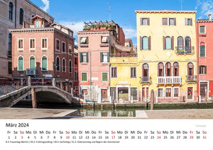 Edition Seidel Premium Kalender Venedig Bezaubernde Lagunenstadt 2024 Format DIN A3 Wandkalender Italien Markusplatz Gondeln Canal Grande Santa Maria Rialtobrücke Melanie Viola